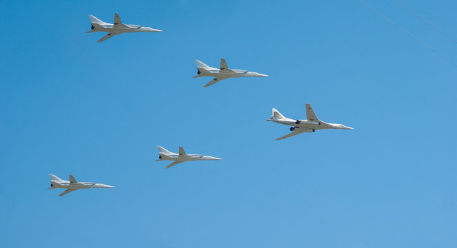 supersonic bomber formation