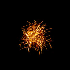 Fototapeta premium New Year celebration fireworks - Vibrant color effect