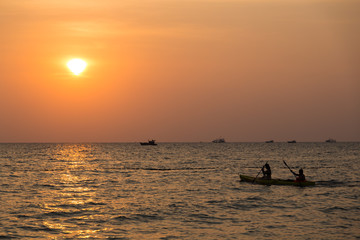Naklejka premium Sunset Phu Quoc Beach