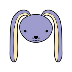 cute rabbit tender character vector illustration design