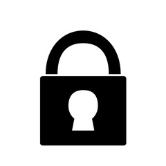 security padlock icon over white background. vector illustration