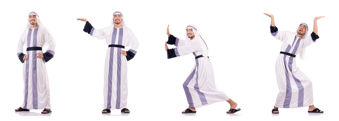 Arab businessman isolated on the white