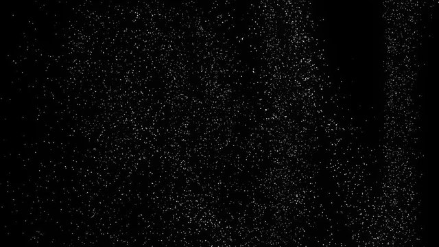 Overlay background. Exploding particles, flying fragments in different directions, twisting white dots. Smashing glass. You can use different types of overlay and get great effects.