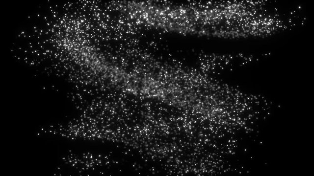 Overlay background. Exploding particles, flying fragments in different directions, twisting white dots. Smashing glass. You can use different types of overlay and get great effects.