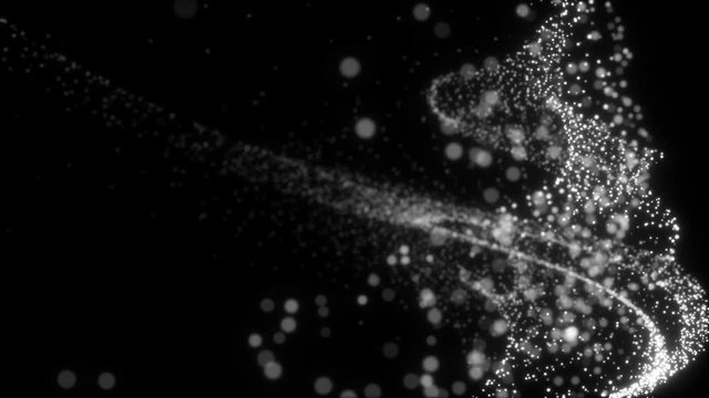 Overlay background. Exploding particles, flying fragments in different directions, twisting white dots. Smashing glass. You can use different types of overlay and get great effects.