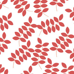 leafs plant decorative pattern vector illustration design