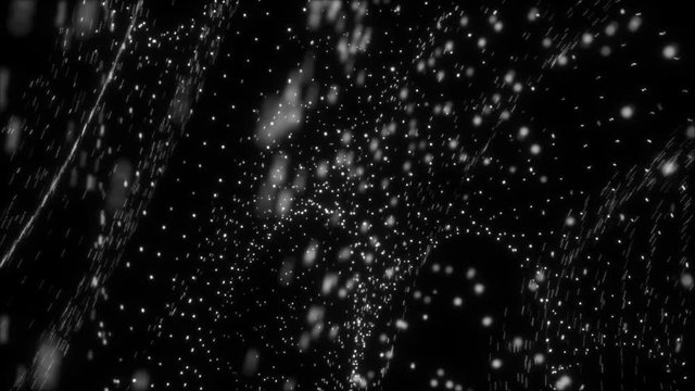 Overlay background. Exploding particles, flying fragments in different directions, twisting white dots. Smashing glass. You can use different types of overlay and get great effects.