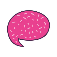 speech bubble message icon vector illustration design