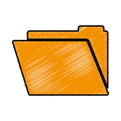 documents folder icon over white background. vector illustration