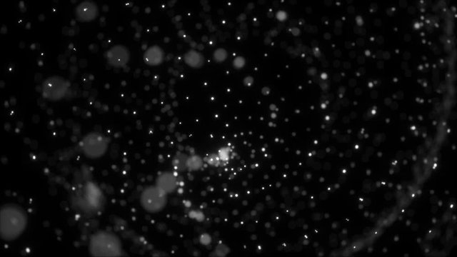 Overlay background. Exploding particles, flying fragments in different directions, twisting white dots. Smashing glass. You can use different types of overlay and get great effects.