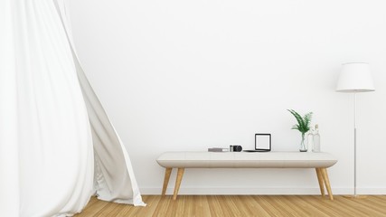The Interior Relax space in condominium - 3d rendering