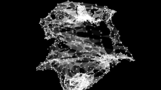 Overlay background. Exploding particles, flying fragments in different directions, twisting white dots. Smashing glass. You can use different types of overlay and get great effects.