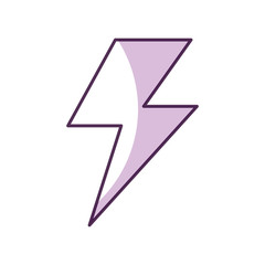 fantasy thunder ray icon vector illustration design