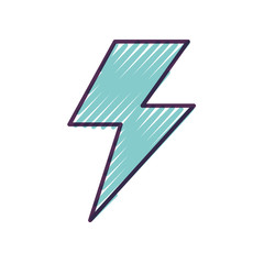 fantasy thunder ray icon vector illustration design