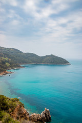 Fototapeta premium Côte méditerranéenne le long de la Voie panoramique de Porto Santo Stefano