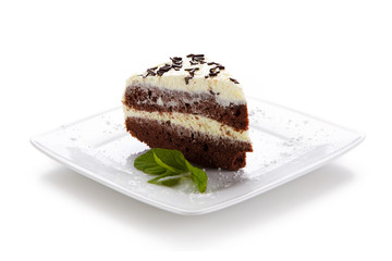 Chocolate cake with icing