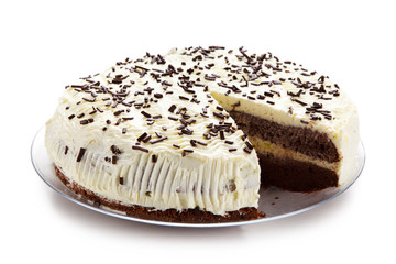 Chocolate cake with icing