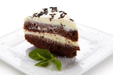 Chocolate cake with icing