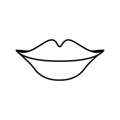 sexy female lips icon vector illustration design