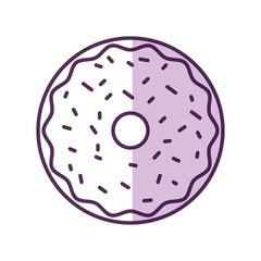 sweet and delicious donut vector illustration design
