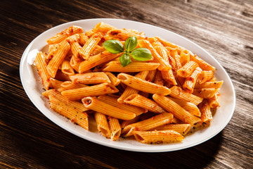 Pasta with tomato sauce