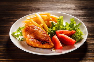 Fried chicken breast