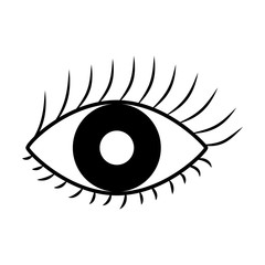 sexy female eye icon vector illustration design