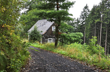 Small house built of wood