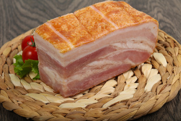 Raw bacon