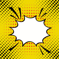 Cartoon, comic speech bubble in pop-art style, vector illustration for Comics Book , Social Media Banners, Promotional Material