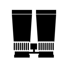 binoculars device isolated icon vector illustration design