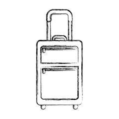 travel suitcase isolated icon vector illustration design