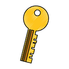 key door isolated icon vector illustration design
