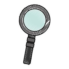 magnifying glass isolated icon vector illustration design