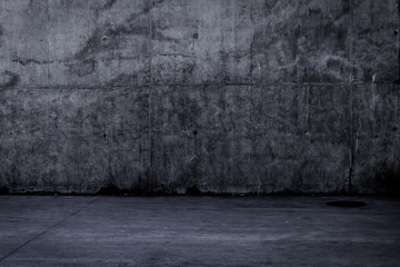 Simple dark concrete wall background with texture