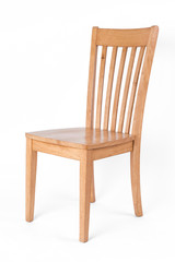 Wooden chair isolated on white background
