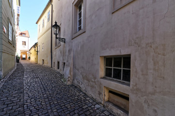 Walls on opposite side give shadow to each other