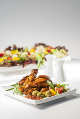 Half Chicken Tikka with lemon & Vegetable 