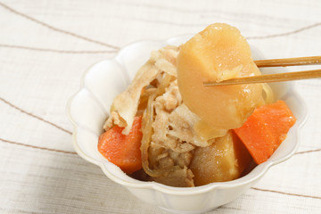 Japanese style beef and potato stew called Nikujaga - 149658434