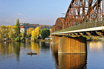 Bridge built on the river