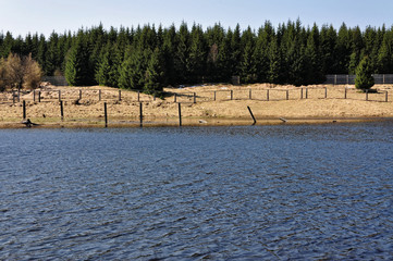 Another shot of cement fencing
