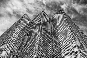 new york manhattan skyscrapers building detail
