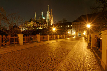 Fototapeta na wymiar View of the street in night