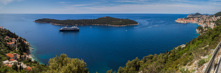Lokrum panorama from the mainland