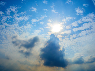 Blue sky with clear cloud