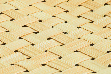 Close-up handmade bamboo weave texture background