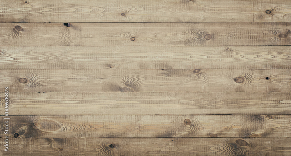 Wall mural grunge surface rustic wooden table top view. wood texture background surface with old natural patter