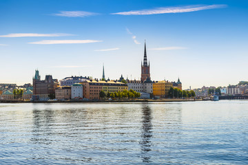 Fototapeta premium view of the Old Town or Gamla Stan in Stockholm, Sweden