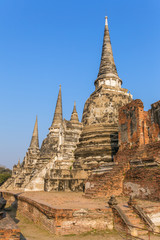 Fototapeta premium Wat Phra Si Sanphet Temple in Ayutthaya Historical Park, Thailand