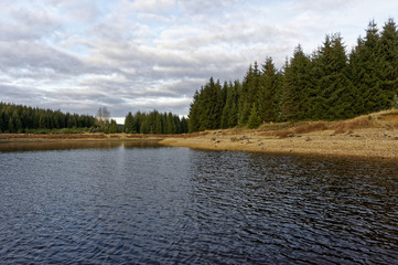 Sunset time in the river